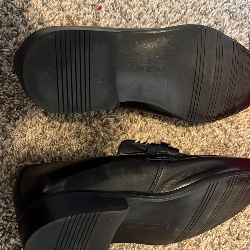 Closet CLEAROUT Loafer STEVE MADDEN dress loafers w silver accent - LIKE NEW 9.5 - Picture 8 of 9